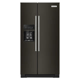 19.9 cu ft. Counter-Depth Side-by-Side Refrigerator with Exterior Ice and Water and PrintShield™ finish