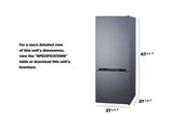 28" Wide Bottom Mount Refrigerator-freezer