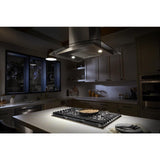 30" Curved Glass Island Mount Range Hood