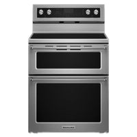 30-Inch 5 Burner Electric Double Oven Convection Range