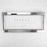 Built-In Low Profile Microwave Slim Trim Kit with Pocket Handle, Stainless Steel, fits cut-out height 12"
