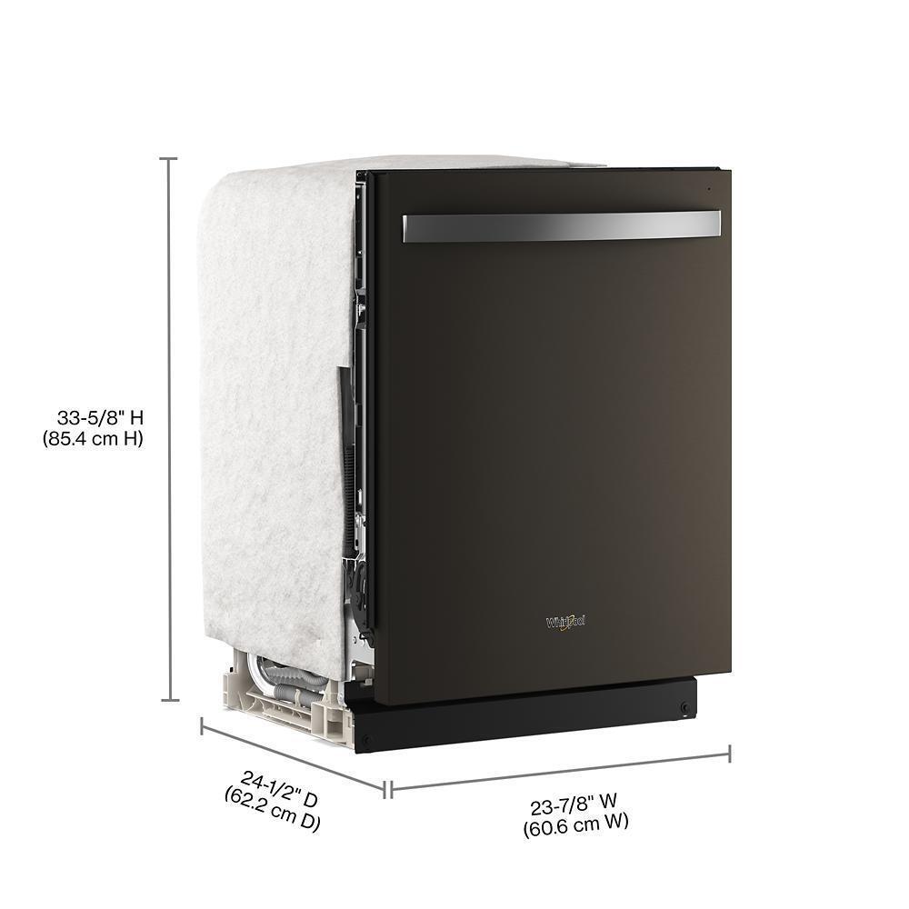Whirlpool® 24-Inch Dishwasher with Total Coverage Wash Action and Auto Open Air Dry in Fingerprint Resistant Black Stainless