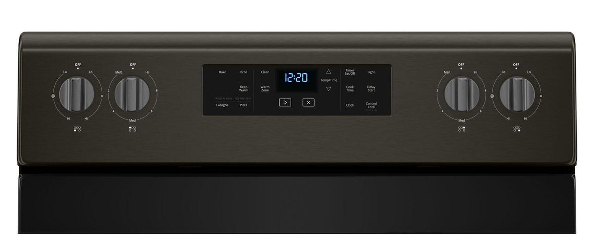 5.3 cu. ft. Freestanding Electric Range with Frozen Bake™ Technology - Black Stainless