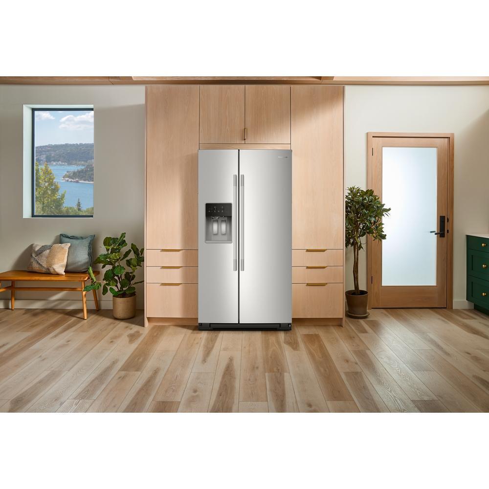 20.8 Cu. Ft. Counter-Depth Side-by-Side Refrigerator with Exterior Ice and Water Dispenser in PrintShield™ Finish