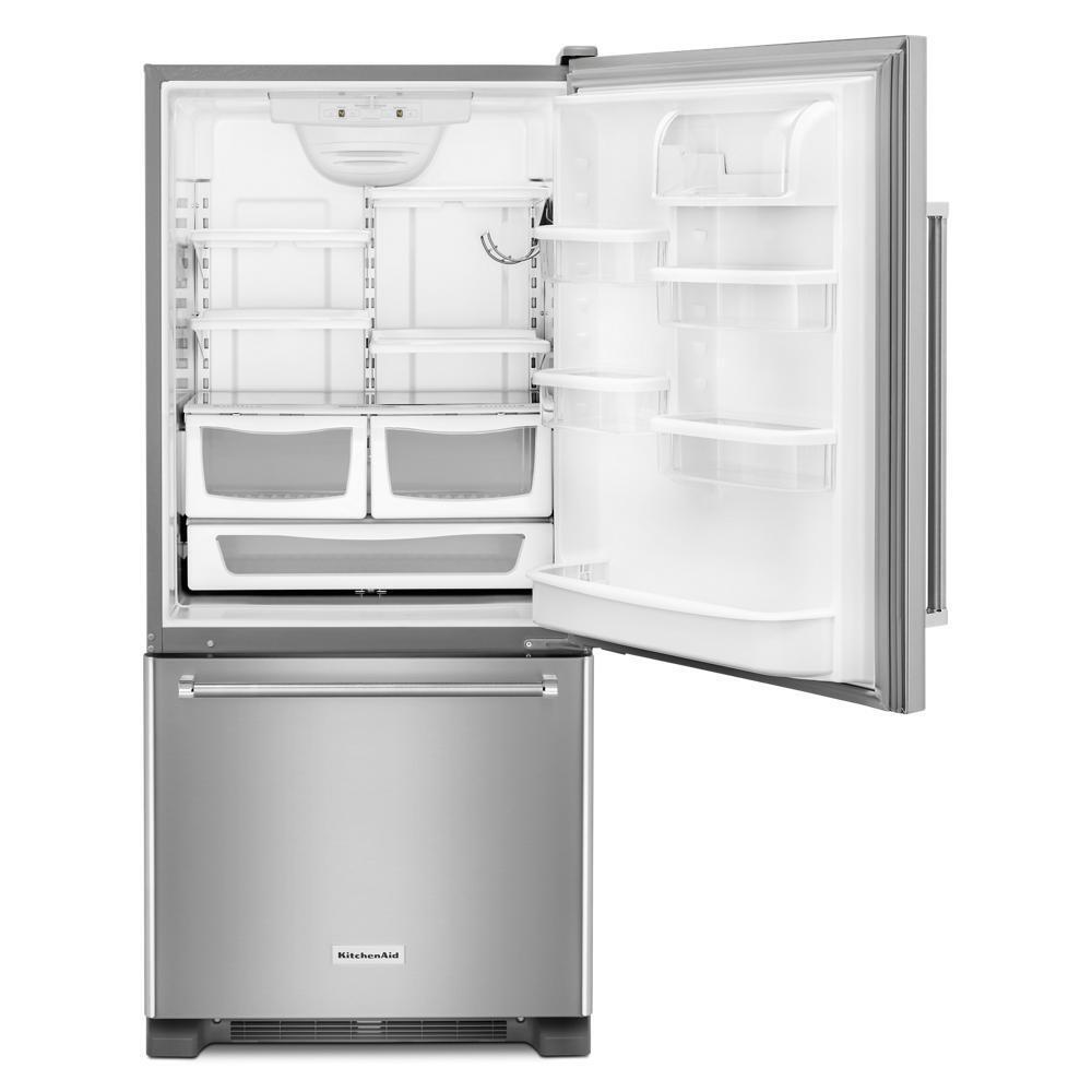 19 cu. ft. 30-Inch Width Full Depth Non Dispense Bottom Mount Refrigerator