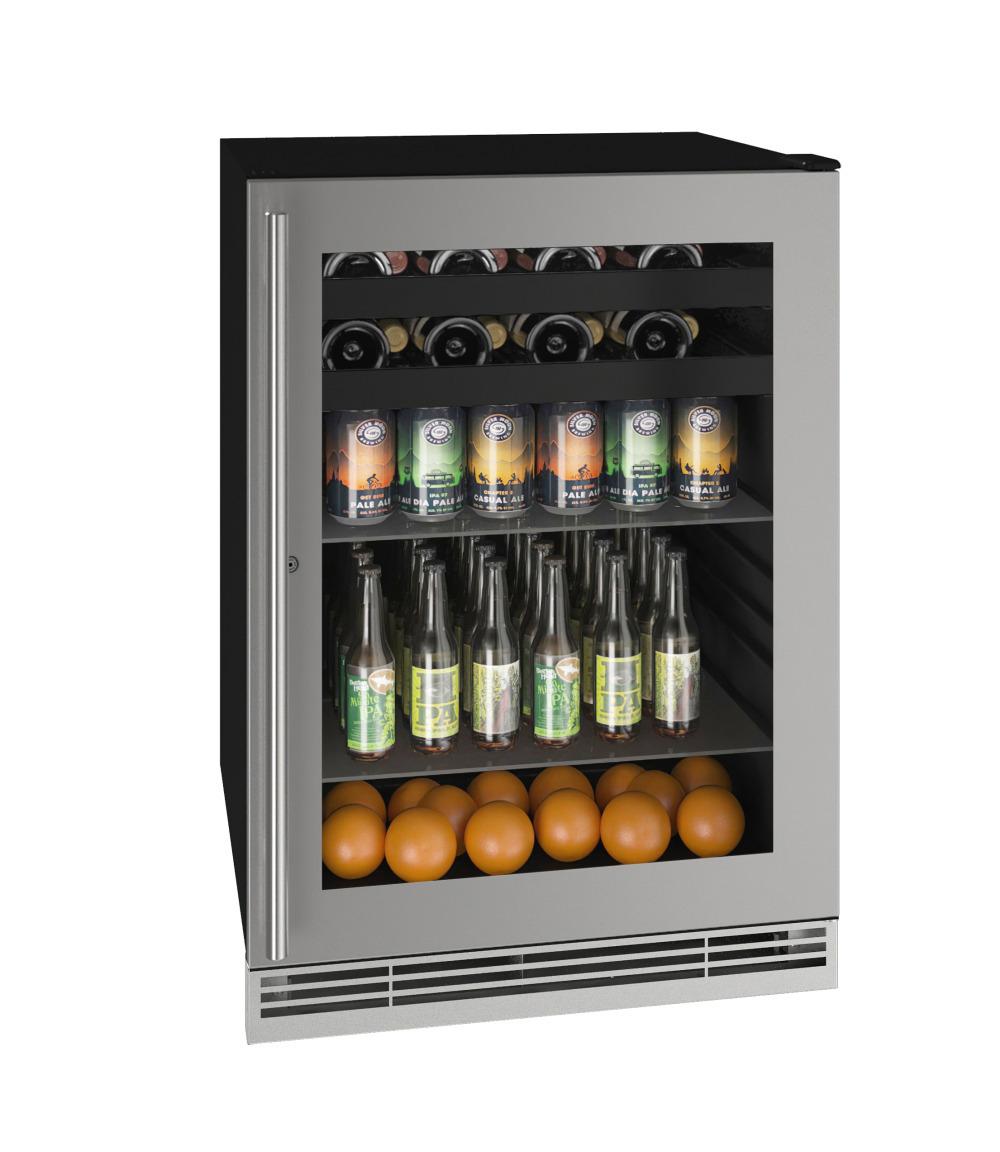 Hbv124 24" Beverage Center With Stainless Frame Finish and Lock (115 V/60 Hz)