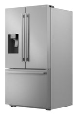 28.9 cu.ft. Standard Depth 36 in. French 3-Door Refrigerator with Water Dispenser in Stainless Steel
