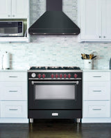 36" Designer Chimney Wall Hood- 600 CFM - 4 Speeds