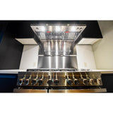 NOIR™ 48" Dual-Fuel Professional Range with Chrome-Infused Griddle