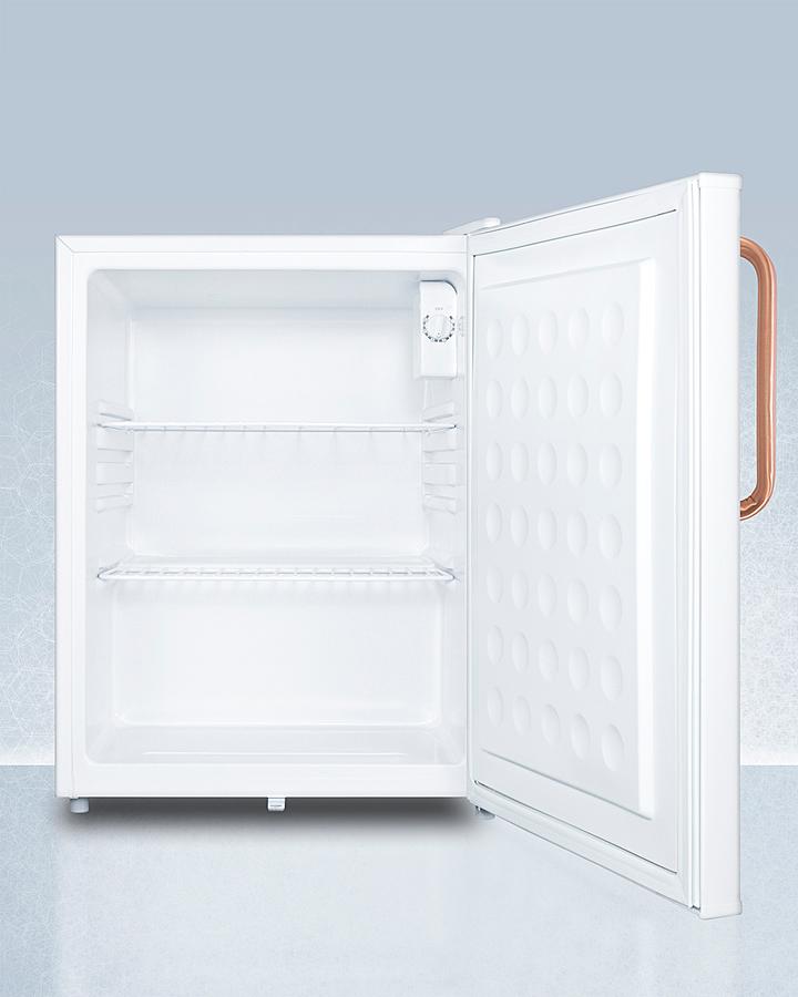 Compact All-refrigerator With Antimicrobial Pure Copper Handle