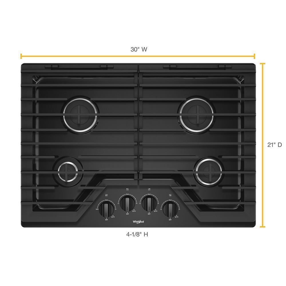 30-inch Gas Cooktop with EZ-2-Lift™ Hinged Cast-Iron Grates