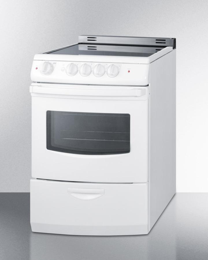 24" Wide Electric Smooth-top Range