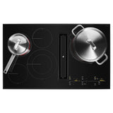 36" Oblivion Glass Electric Radiant Downdraft Cooktop with Tap Touch Controls