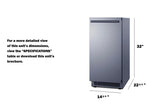 68 Lb. Clear Icemaker, ADA Compliant