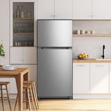 Element Electronics 18.1 cu. ft. Top Freezer Refrigerator - Stainless Steel, ENERGY STAR (ERT18CSES)