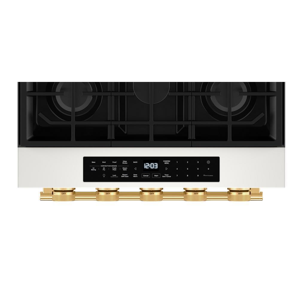 5.0 Cu. Ft. Smart Slide-in Gas Range with Convection Cooking Modes and 2-in-1 Burner