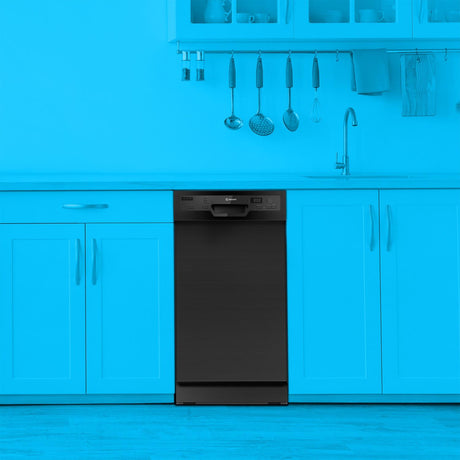 Element Electronics 18" Front Control Built-in Dishwasher - Black (ENB6632PEBB)