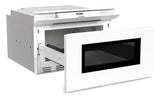 Sharp 24 in. 1.2 cu. ft. Deco Series Built-In Smart Microwave Drawer™ Oven with Easy Wave Open in White