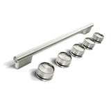 Stainless Steel Handle and Knob Hardware Accessory Kit for KitchenAid® Slide-In ConvectionRange