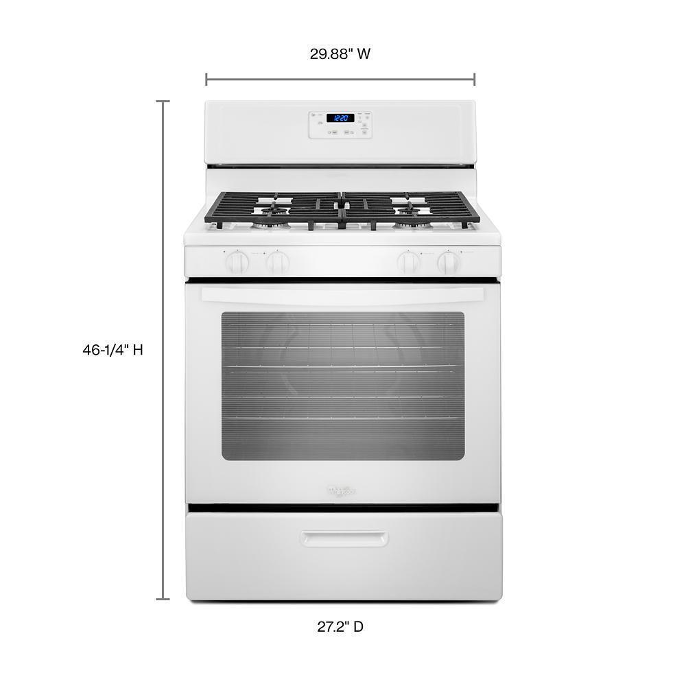 Whirlpool® 5.1 Cu. Ft. Freestanding 4-Burner Gas Stove