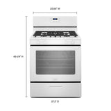 Whirlpool® 5.1 Cu. Ft. Freestanding 4-Burner Gas Stove