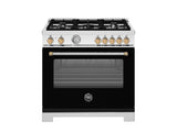 36" Master Series range - Electric oven - 5 aluminum burners