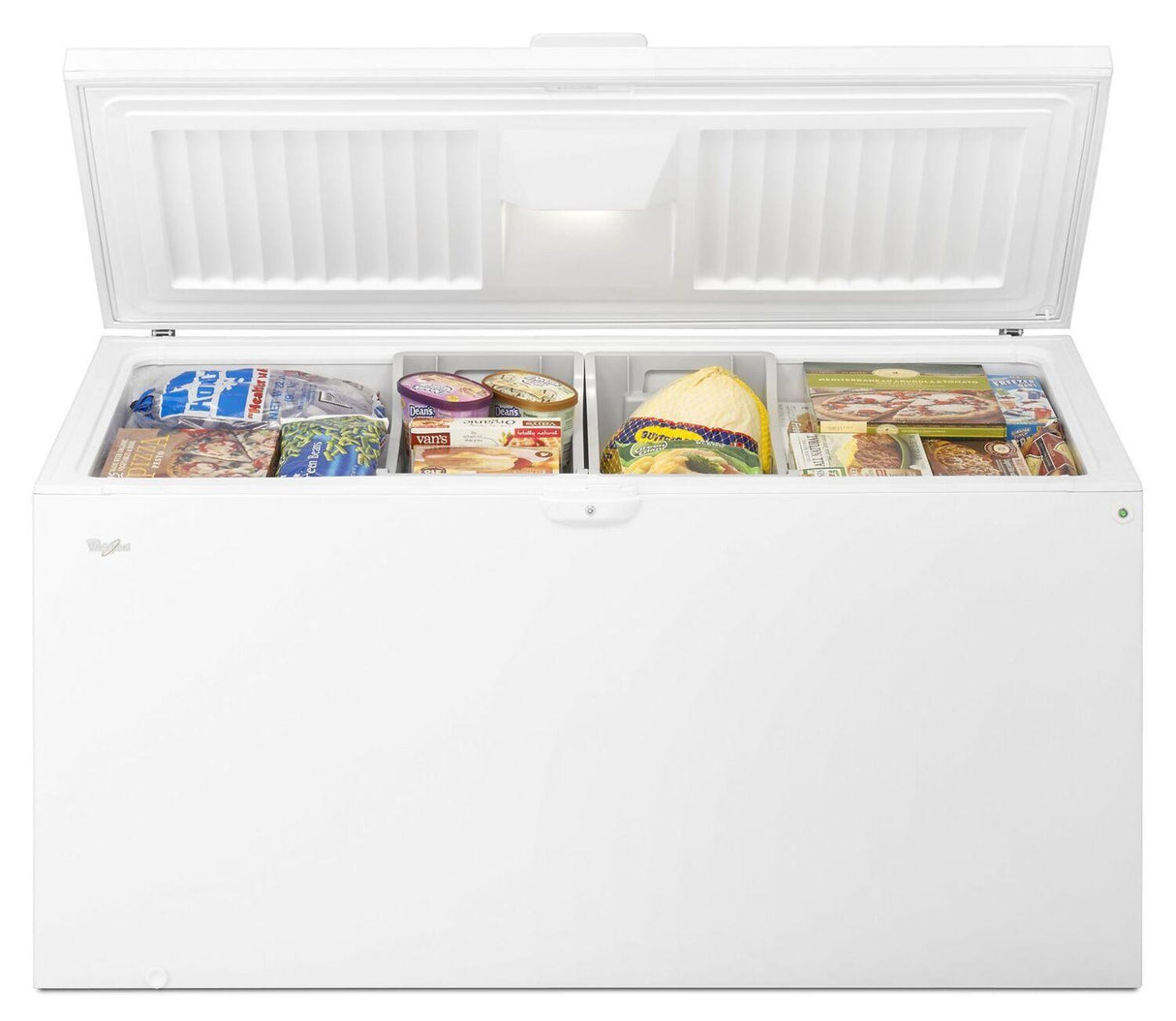 22 cu. ft. Chest Freezer with Extra-Large Capacity and Temperature Alarm White