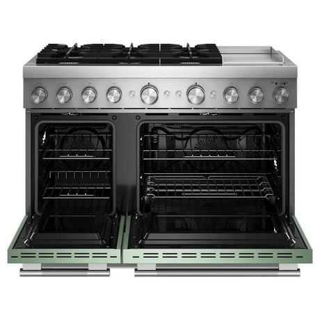48-Inch 6 Burner Commercial-Style Dual Fuel Range with Griddle
