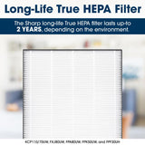 Sharp True HEPA Air Purifier with Express Clean for Small Rooms