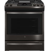 GE® 30" Slide-In Front-Control Convection Gas Range