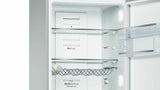 800 Series, Free-standing fridge-freezer-White Glass Door