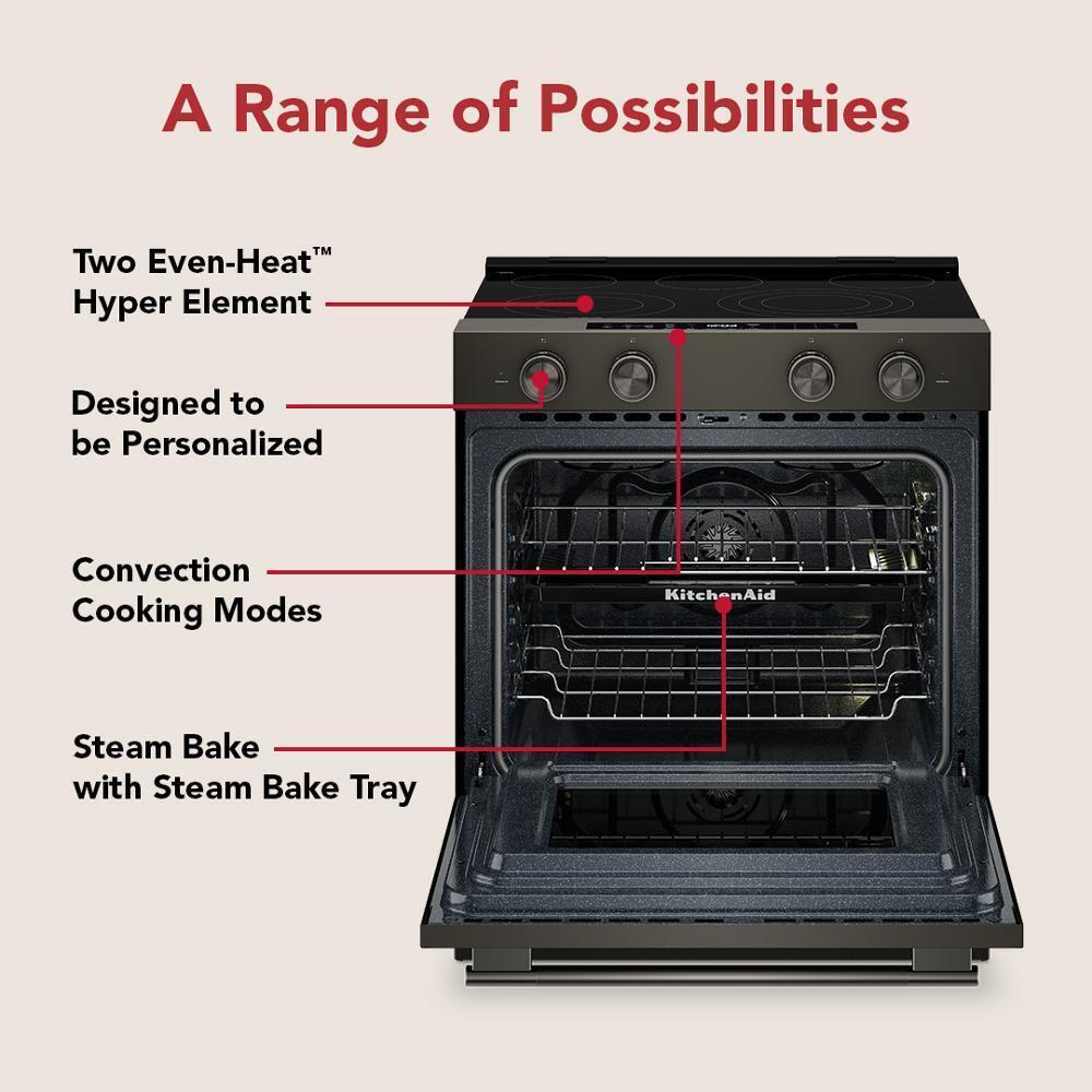 5.3 Cu. Ft. Smart Slide-in Electric Range with Two Even-Heat™ Hyper Elements and Convection Cooking Modes