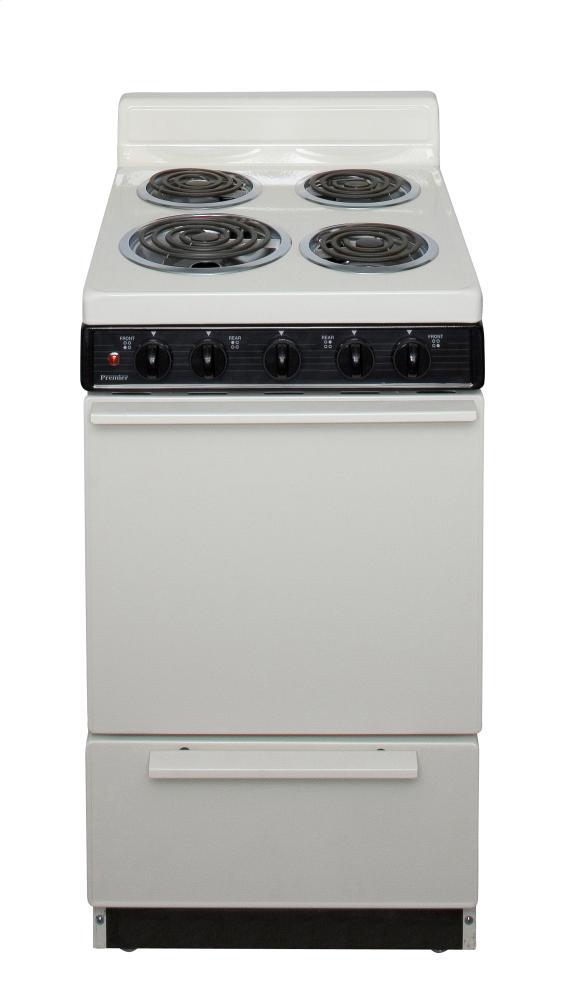 20 in. Freestanding Electric Range in Biscuit