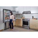 20 cu. ft. 36-Inch Width Counter-Depth French Door Refrigerator with Interior Dispense