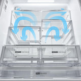 36-Inch French Door Refrigerator with Interior Water Dispenser - 31 cu. ft.