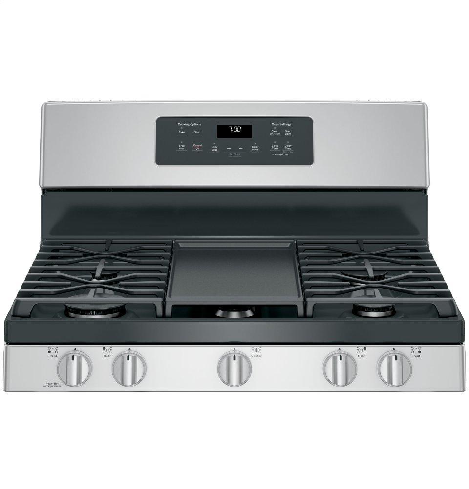 GE® 30" Free-Standing Gas Convection Range