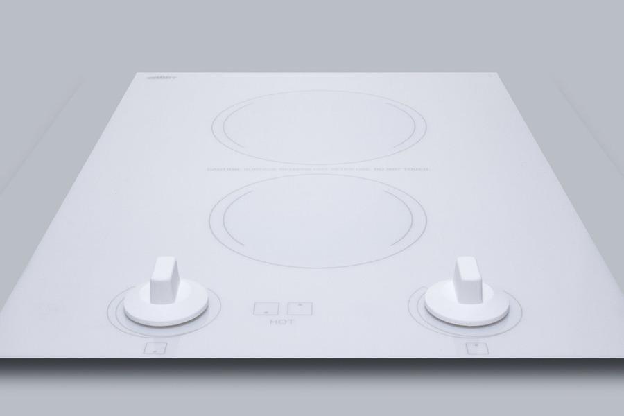 15" Wide 230v 2-burner Radiant Cooktop