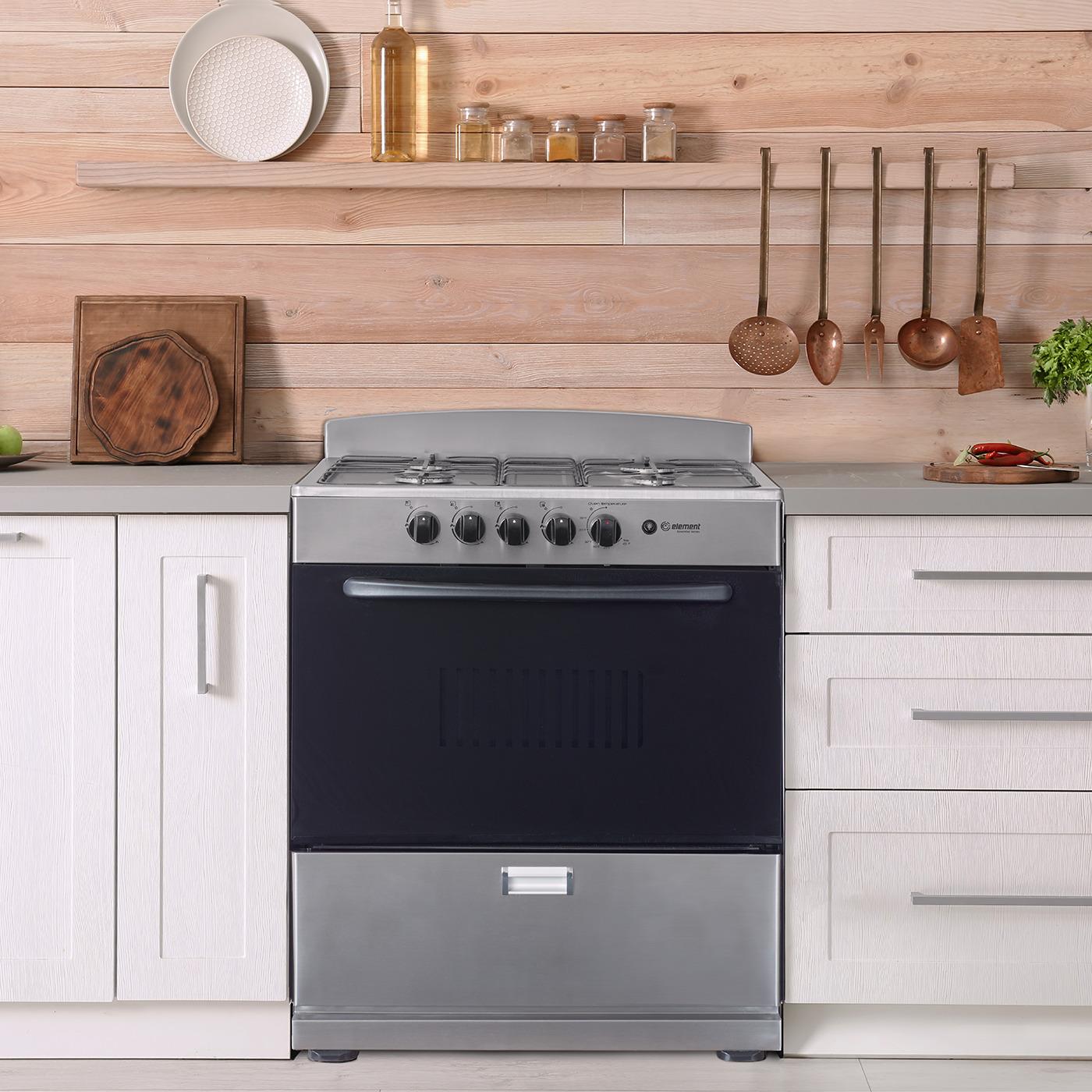 Element Electronics 4.0 cu. ft. 30", 4-Burner Gas Range (EEGR3A4MCCS)