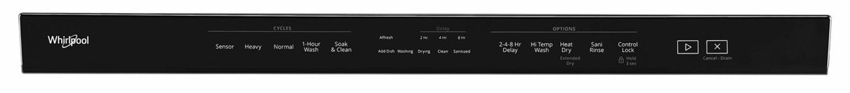 Stainless Steel Tub Pocket Handle Dishwasher with TotalCoverage Spray Arm - Black