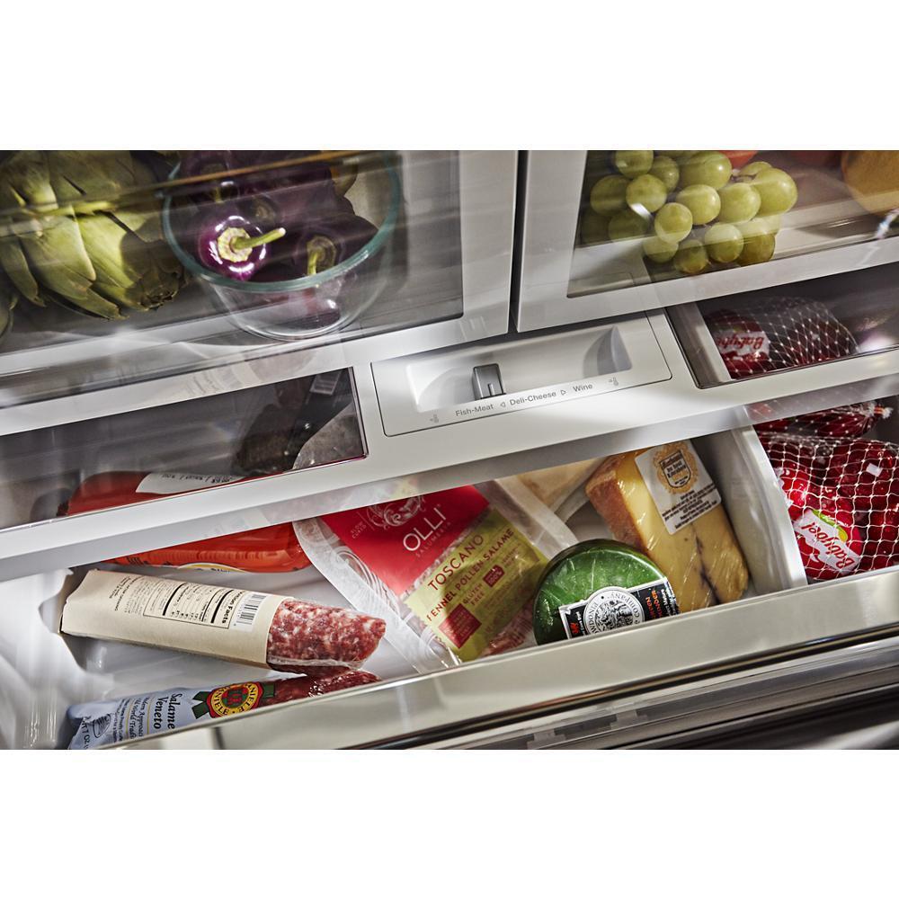 26.8 cu. ft. 36-Inch Width Standard Depth French Door Refrigerator with Exterior Ice and Water and PrintShield™ finish