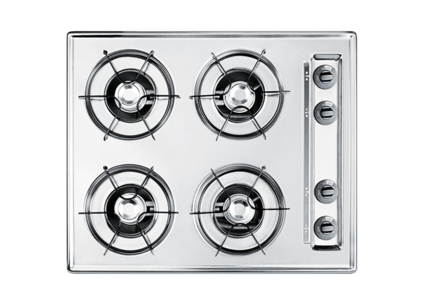 24" Wide 4-burner Gas Cooktop
