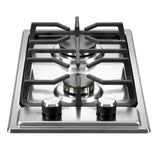 Verona 12" Designer Gas Cooktop - Brass Burners - SS