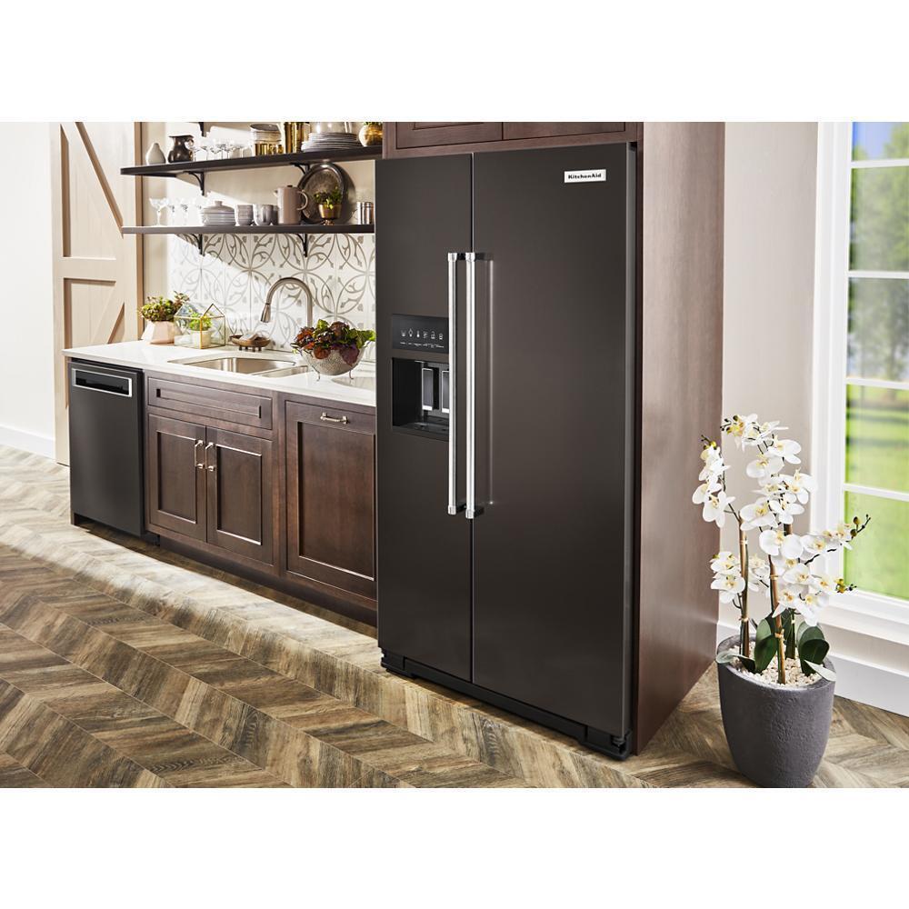 19.9 cu ft. Counter-Depth Side-by-Side Refrigerator with Exterior Ice and Water and PrintShield™ finish
