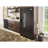19.9 cu ft. Counter-Depth Side-by-Side Refrigerator with Exterior Ice and Water and PrintShield™ finish