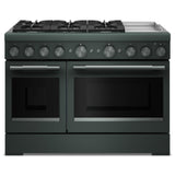 48-Inch 6 Burner Commercial-Style Dual Fuel Range with Griddle