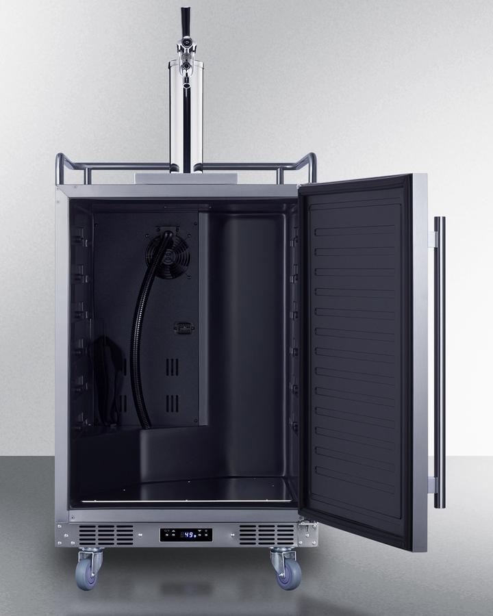24" Wide Built-in Outdoor Commercial Beer Kegerator