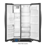 36-inch Wide Side-by-Side Refrigerator - 25 cu. ft.