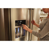 26.8 cu. ft. 36-Inch Width Standard Depth French Door Refrigerator with Exterior Ice and Water and PrintShield™ finish
