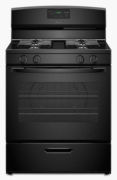 30-inch Gas Range with Easy Touch Electronic Controls - Black
