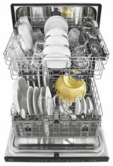 Stainless Steel Tub Dishwasher with TotalCoverage Spray Arm - White
